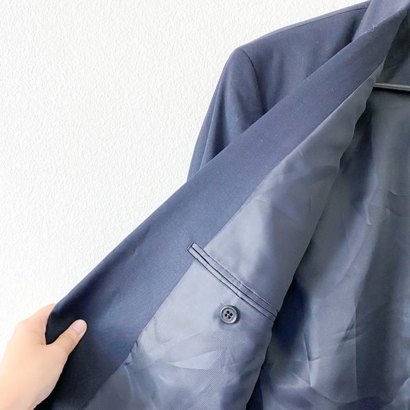 ❤️SOLD❤️Michael Kors Wool Blend Navy Blue Sports - Picture 8 of 9